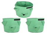 3Pcs 6-Holes Strawberry Planting Bag Felt Garden Plant Grow Bags 26L/7Gallon Green V1294-YM0721-3111210057311