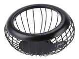 Coffee Pod Storage Basket Black with Letters Large Capacity Iron Rust Proof Stylish Modern Beveled V1294-YM0901-3118240157411