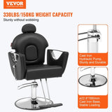 VEVOR Salon Chair, Hydraulic Recliner Barber Chair for Hair Stylist, 360 Degrees Swivel 90&deg;-130&deg; V952-SLYZ2534485YD92F0V0