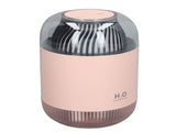 1000ml Air Humidifier Double Spray with Night Light USB Charging Mist Vaporizer for Home Pink V1294-YM0717-3113220184312