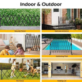 Retractable Aluminium Garden Gate Pet Fence Durable Indoor Outdoor V178-66922
