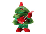 Electric Christmas Tree Plush Toy 8 Songs Continuous Play Glowing Swinging Singing Dancing Cute V1294-YM0718-3115220091312