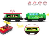 Wooden Train Accessories Battery Operated Locomotive Train, Remote Control Train for Track Set, V1192-AZ-W-15003