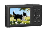5K HD Dual Screen Digital Camera Point and Shoot Selfie Camera with LED Fill Light - Black V1263-JX-6753-1
