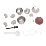 Stainless Steel Coffee Capsule Easy to Clean Silicone Lid Portable Multifunctional for Home Office V1294-YM0901-3113240188711