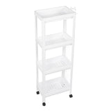 Bathroom Tower Shelf Plastic Freestanding Storage Rack Organizer Multifunctional Shelving Unit for V1294-YM0706-3112230061616