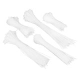 5Packs Cable Ties Zip Wraps Set Disposable Nylon Wire Cord Strap Fastener Fastening OrganizerWhite V1294-YM0718-3117200193811