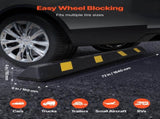 Parking Stopper, 1840 mm Heavy Duty Parking Aid for Garage, Rubber Curb Garage Floor Stopper with V952-TCDK7264INCHUM669001V0