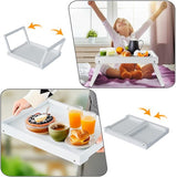 Folding table - Multifunctional folding table for home - Folding bamboo bedside table - Can be used V1188-ZXY-131-948