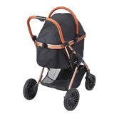 VEVOR Pet Stroller, 4 Wheels Dog Stroller Rotate Brakes, 66 lbs Weight Capacity, Puppy Stroller V952-CWTCCGK4QDHDT793EV0