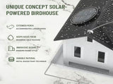 Bird Feeder House with LED Lights, Outdoor Garden Decor for Backyard, Weather-Resistant V1192-AZ-W-26288