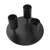 Ceiling Spotlight Holder 3 Head Rotating Lamp Base Ceiling Lamp Holder E27 Track Light Holder for V1294-YM0703-3119230079811