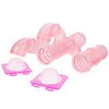 Durable Pink Hamster Cage Accessory Plastic Tunnel for Pets 1Set V1370-AZ4-08662