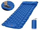 Blue Portable Outdoor Inflatable Mat - Foot-Operated Camping Sleeping Pad V888-ELOSUNG18325