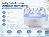 White Jellyfish Aroma Diffuser Humidifier LED Night Light 280ml USB Essential Oil Diffuser with 3 V888-ELOSUNG53492