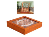 9 Grid Desktop Wooden Storage Box with Clear Lid Multifunctional Vintage Wooden Jewelry Box Display V1294-YM0901-3117240181111