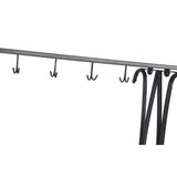 Umbrella Storage Rack Iron with Drip Tray 10 Holes 8 Hooks Umbrella Rack Stand for Home Hotel Lobby V1294-YM0716-3117220148211