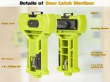 Door Hinge & Door Latch Installation Kit, Door Hinge Mortiser Template, Door Latch for Accurate V1370-AZ4-08230