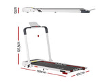 Everfit Treadmill Electric Walking Pad with Incline Foldable for Home Gym White TMILL-400H-INC-WH