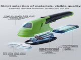 cordless grass shear, hedge trimmer, 2-in-1 garden tool, electric pruner, handheld trimmer, V1102-119-54021-GRN-M