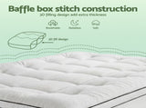 Giselle Bedding Double Mattress Topper 5cm Coral Fleece TOPPER-FLEECE-5-D