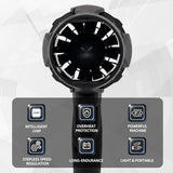 Stepless Cordless Leaf Blower w/2 Batteries Portable Handheld Turbo Jet Fan AU V201-FUN0049BL8AU