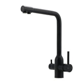 Matt Black 3 Ways Kitchen Mixer Tap Pury Water Sink Faucet 360 Swivel Spout Outlet V1233-KRD511B