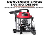 Baumr-AG 20L Cordless Wet & Dry Vacuum Cleaner Kit, with 4Ah battery and Charger, Blower, HEPA V219-TOLWDVBM2SLA
