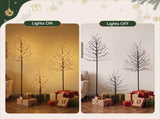 Jingle Jollys 3 Pack LED Christmas Tree Lighted Birch Tree Indoor Outdoor Xmas Decor Warm White XMAS-MOT-TWIG-3PC