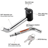 High Security 5/8 And 1/2 Inch Trailer Hitch Pin Coupler Receiver Lock With Reinforced Design For V1192-AZ-W-23603