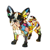 Dollars Stained Resin Desk Light Dog Lamp, Dog Series Art Night Light, LED Night Light for Home Room V1369-AZ3-W-10022