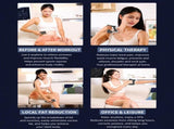 Black Wireless Heated Fascia Massager with 3 Levels Microcurrent Vibration and 2 Levels Heating V888-ELOSUNG52761