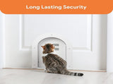 Cat flap - Cat flaps - Cat flap with tunnel - Small cat flap - Cat door - White - Magnetic closure V1188-MS101-01286-1