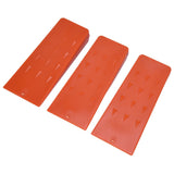 3pcs 8in Felling Wedges Spiked Plastic Safe Logging Tools for Chainsaws Tree Cutting V1294-YM0523-3111210402711