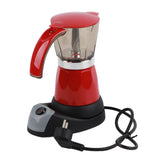 300ml/6 Cups 480W Electric Moka Pot Detachable Kitchen Stovetop Coffee Maker Red V1294-YM0901-JY02855-01