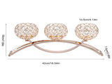 3 Arms European Classic Arch Iron Crystal Ball Romantic Candlelight Dinner Candlestick V1294-YM0901-JY16256-01