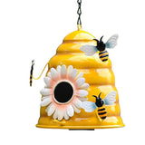 Beehive Bird Houses Outside Iron Hanging Birdhouses Garden Bird Nest Houses for Small Sized Bird V1294-YM0523-10341550