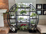 8 Tier Jumbo Plant Stand Vase Shape Flower Bonsai Pot Display Rack Indoor Outdoor V767-HJ-ZM1376