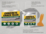 Waterproof Concrete Crack Filler & Sealant, 100G Adhesive Repair Compound with Precision Nozzle & V1369-AZ3-W-08076