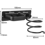 Hair Holder And Straightener Stand, Hair Holder With Cable Management, Wall Mounted Hair V1188-MS-227-1658