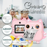 GOMINIMO Instant Print Camera for Kids with Print Paper and 32GB TF Card V227-3720871009990