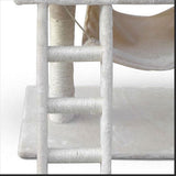 158cm Cat Tree Scratching Post Scratcher Pole Gym Toy House Furniture Multilevel - beige V610-CAT52007-BEI