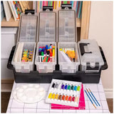 Stackable Grey Multipurpose Storage Container 4 Pack with Waterproof Gasket V178-68987