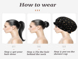 Shower Caps, 3-pack for women, waterproof and double layered V1188-YUUY46-00079