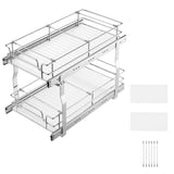 VEVOR 12"Wx21"Dx15"H Pull Out Cabinet Organizer, Heavy Duty Slide Out Pantry Shelves, Steel Roll Out V952-FZSLLDGGEC12VMAA1V0