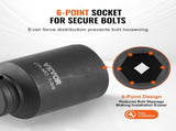 Axle Nut Impact Socket Set, 1/2" Drive Deep 6-Point 8-Piece SAE Spindle Nut Socket Set, CR-MO Heat V952-ZLMTTCZLM126S59KUV0