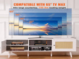 Rattan TV Stand for 65 inch TV, Boho TV Stand with Rattan Door, Entertainment Center with Build-in V952-TBDSJ55YCBSL3PJVTV3