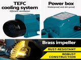 Giantz Peripheral Water Pump Garden Boiler Car Wash Auto Irrigation House QB80 PUMP-QB80-BU