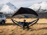 anymaka Hammock Full Pack - 3 Second Setup Portable Hammock Stand with Hammock, Canopy & Cup Holder, V1168-HM-BFPNHSO-FG