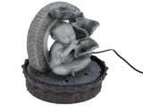 LED Resin Buddha Tabletop Waterfall Fountain Relaxing Indoor Decoration for Home OfficeEU Plug 220V V1294-YM0901-3111200233311